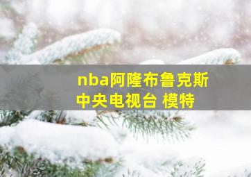 nba阿隆布鲁克斯 中央电视台 模特